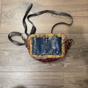 Madewell Snakesskin Multicolor Crossbody Bag